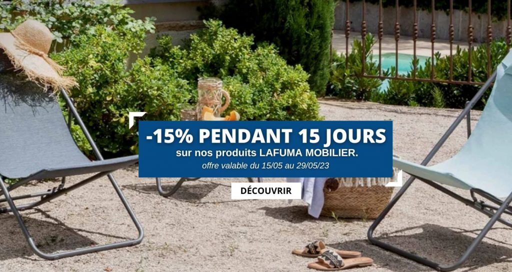 Remise de -10% mobilier LAFUMA