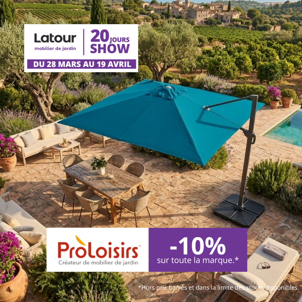 parasol déporté proloisirs